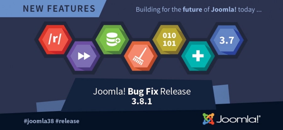 Neues Joomla! Core 3.8.1 Update